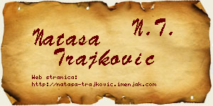 Nataša Trajković vizit kartica